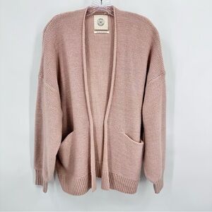 Urban Outfitters UO Cardigan Sweater Open Front Soft Pink Size S